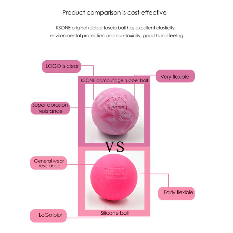 KSONE Lacrosse Massage Ball-Portable Fitness Massage Ball -Muscle Massage Roller-Relaxation Soft Massage Ball 3