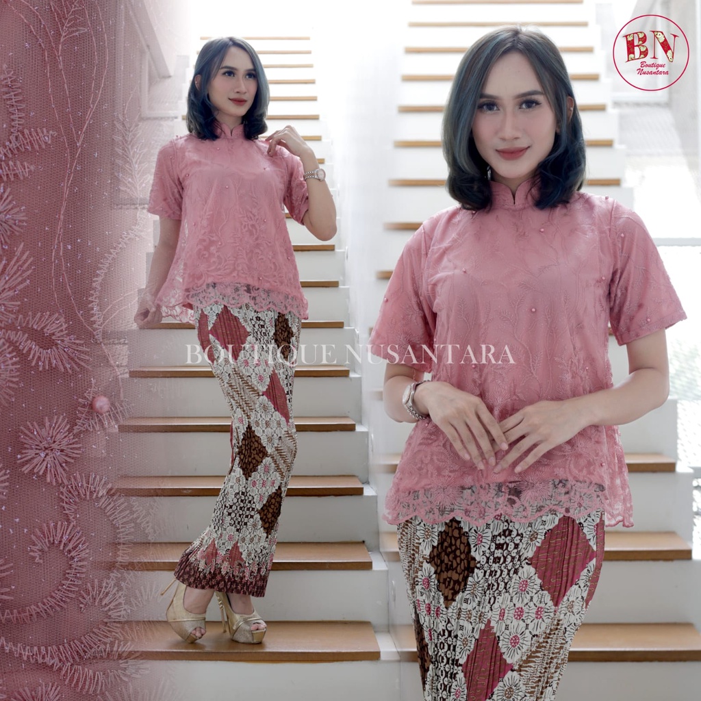 HARGA PROMO baju kebayanya kebaya modern 2022 kebaya kondangan baju brokat kebaya dress kebaya modern kebaya undangan baju kebaya stelan baju kebaya wanita  baju brokat tille tile tulle hajatan lamaran wisuda kartini nikahan acara keluarga couple