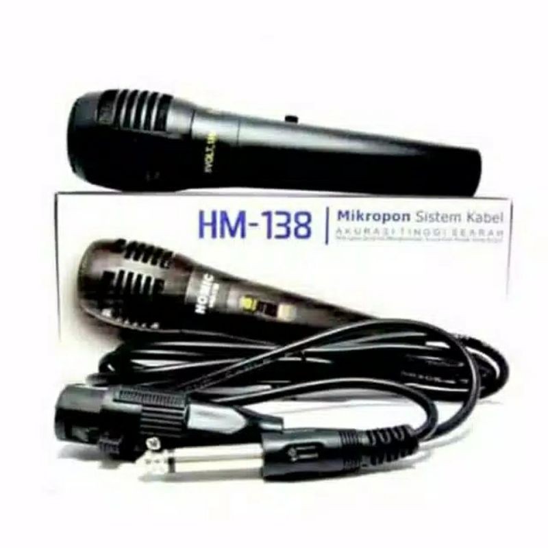 Microphone Homic HM-138 - Mic Kabel - Mic Homic - Original Homic - Mic Single