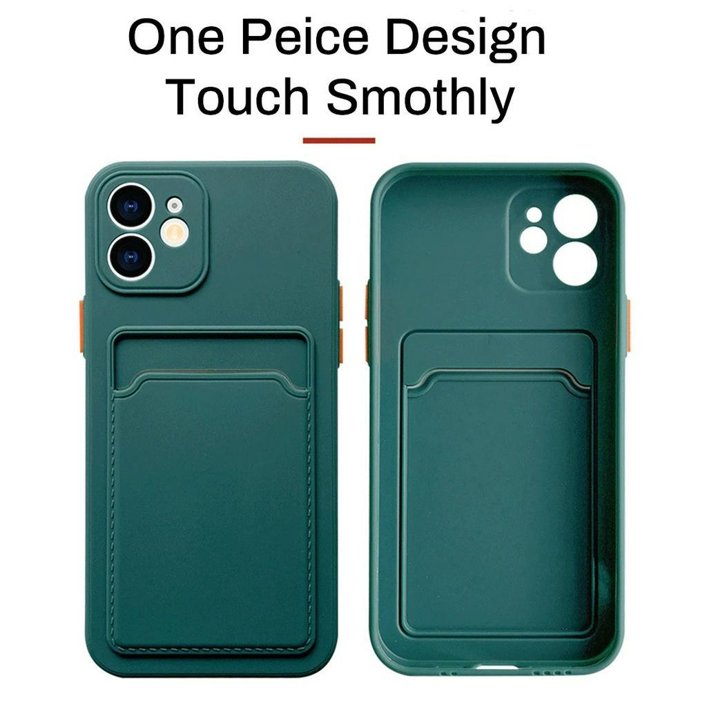 Soft Case Samsung Galaxy A52S 5G Colored Card Slot TPU Casing Holder Simpan Kartu