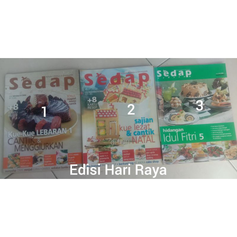 Majalah Bekas Sedap Buku Masakan Edisi Hari Raya Preloved