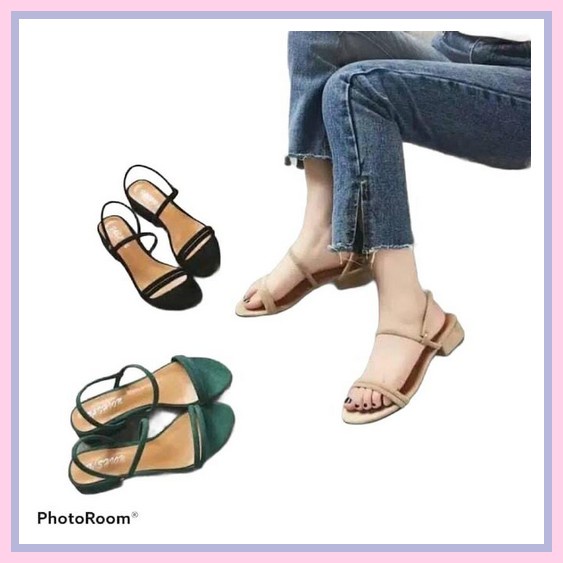 Sandal Hak Tahu Bahan Rajut  Aflyfa 10.10 Makshoes- Sandal Hak Tahu Yoan