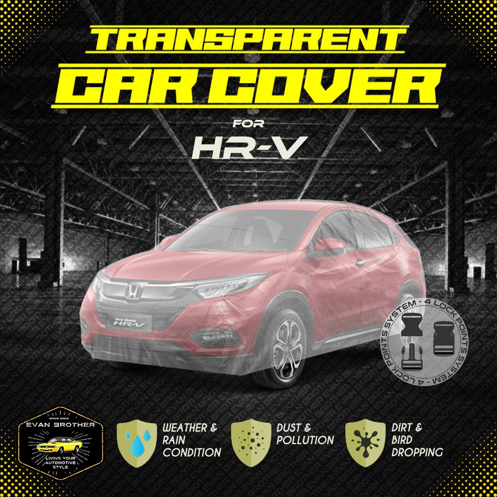 Cover Selimut Sarung Mobil Plastik Transparan Anti Air HRV Bening Tebal Awet / ALL NEW HRV 2022