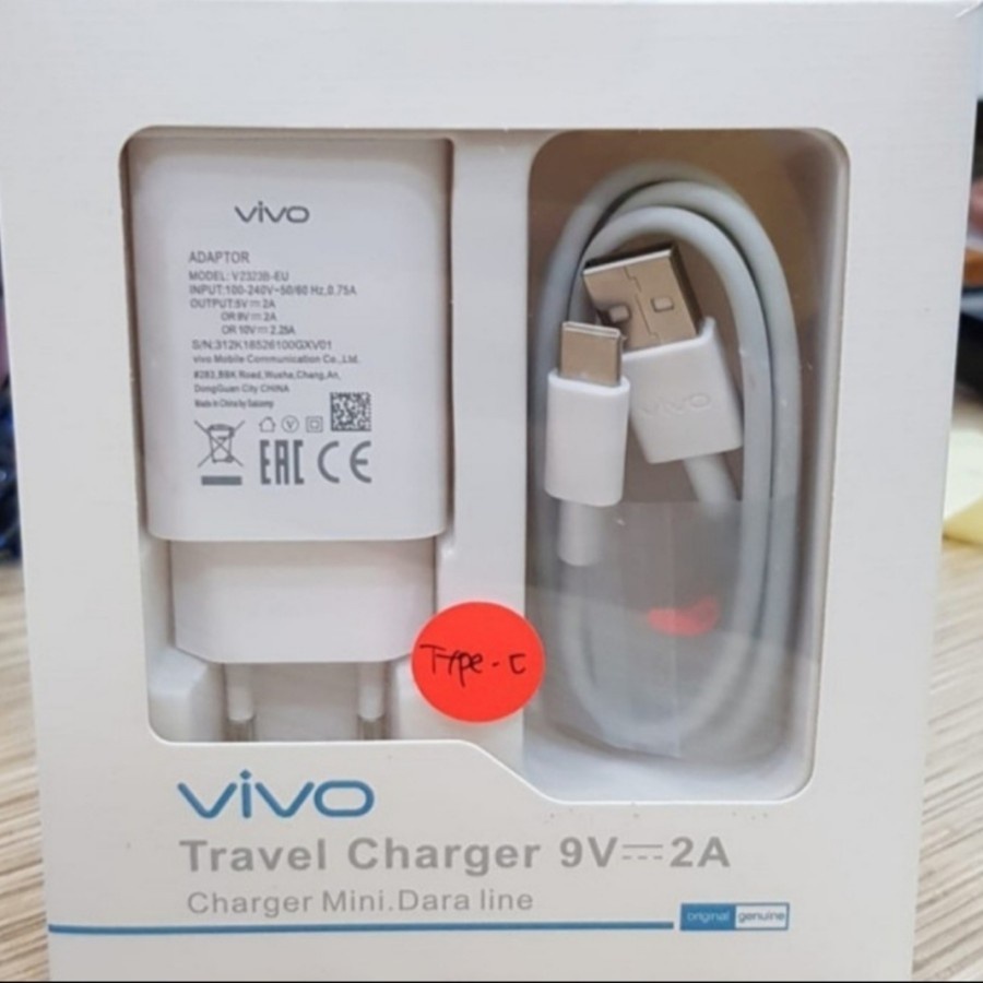 Charger VIVO 9V 2A Fast Charging Original 100% Micro / Type c