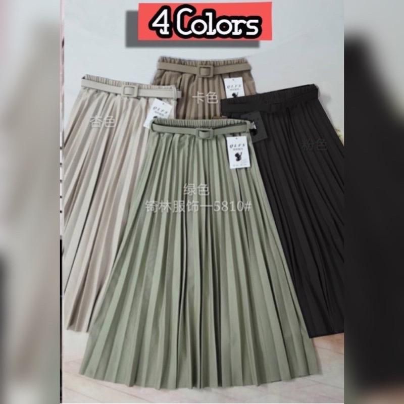 (Bisa COD) Rok midi import / Rok plisket import / Rok 7/8