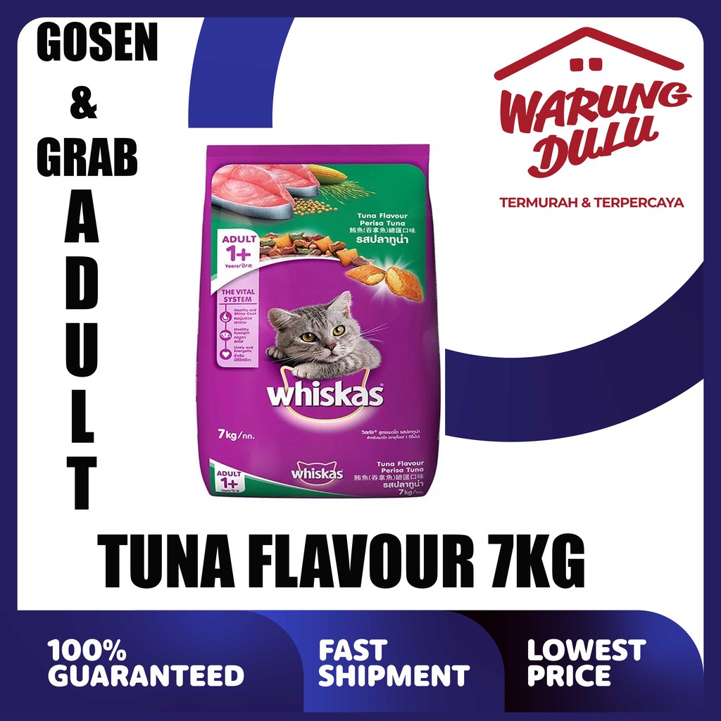 MAKANAN KUCING WHISKAS TUNA 7KG