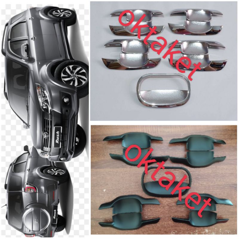 cover Outer mangkok mobil Rush Terios lama old 2006 2015 2017 Chrome &amp; hitam