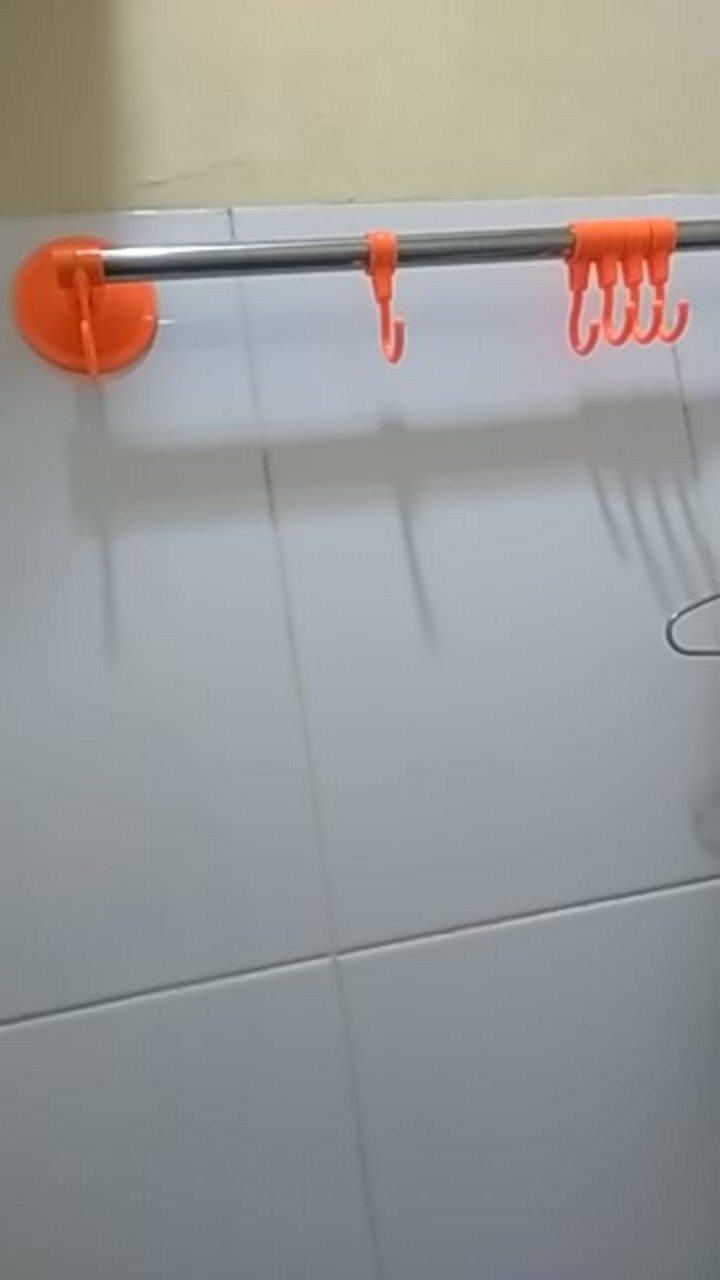 Rak Gantung Handuk Tempel Kamar Mandi 8 Hook Pengait