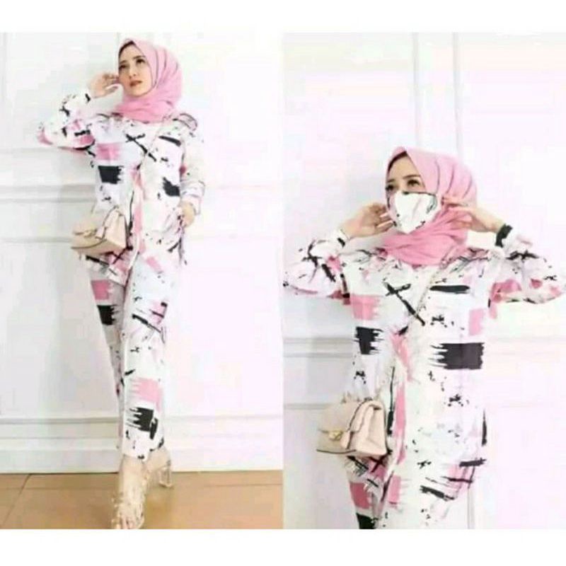 SETELAN Nagita abstrak one set Hyget setcel