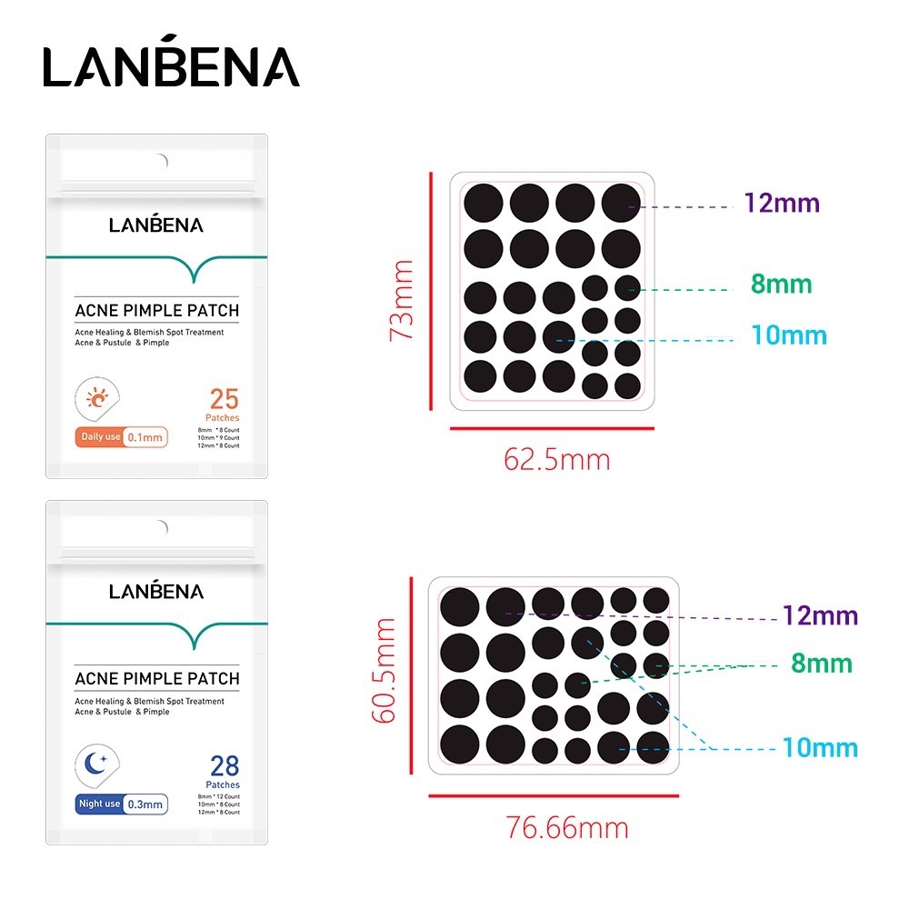 LANBENA Acne Pimple Patch Masker Treatment Stiker Jerawat Wajah Komedo Skincare Eliminate Redness In Korea