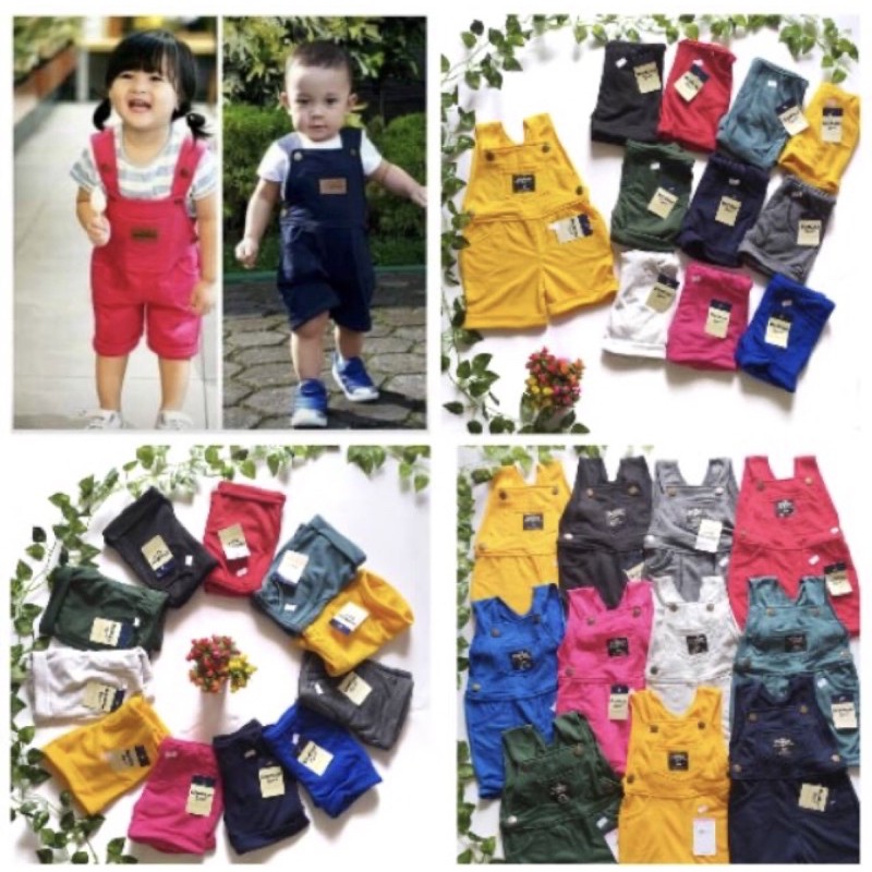 (HARGA SATUAN) OVERALL OSHKOSH / SETELAN ANAK LAKI LAKI PEREMPUAN / CELANA PENDEK 1-5 TH