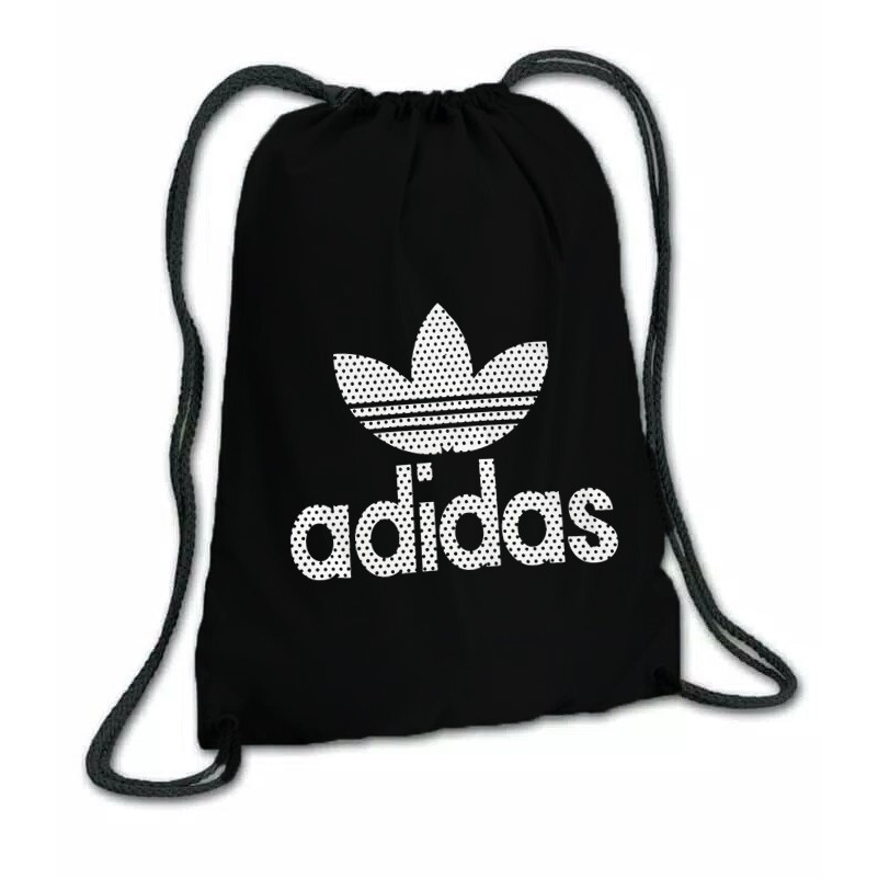 Tas Ransel Serut Drawstring Bag Travel Sport Gym Bag Fitness / Tas Adidas kampus / Olahraga Murah