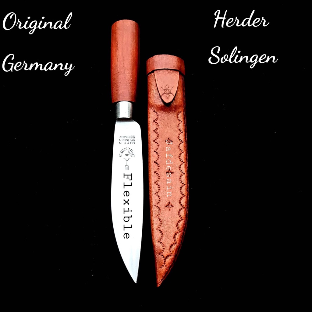 Pisau Cap Garpu Original Boning Knife Flexible Herder Solingen Germany 6"