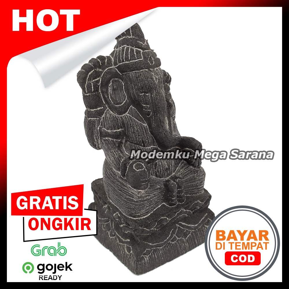 Pajangan Miniatur Patung Ganesha T12 - Non Tedeng 6x6x12 cm