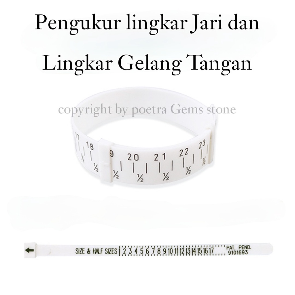 [Bayar Di Tempat] Alat Pengukur Jari Cincin Dan Gelang Tangan Ring Sizer Jewelry