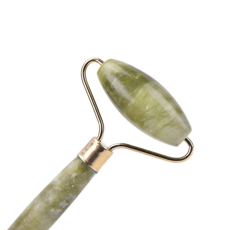 {LUCKID}Natural Jade Guasha Facial Beauty Massage Tool Jade Roller Face Thin massager