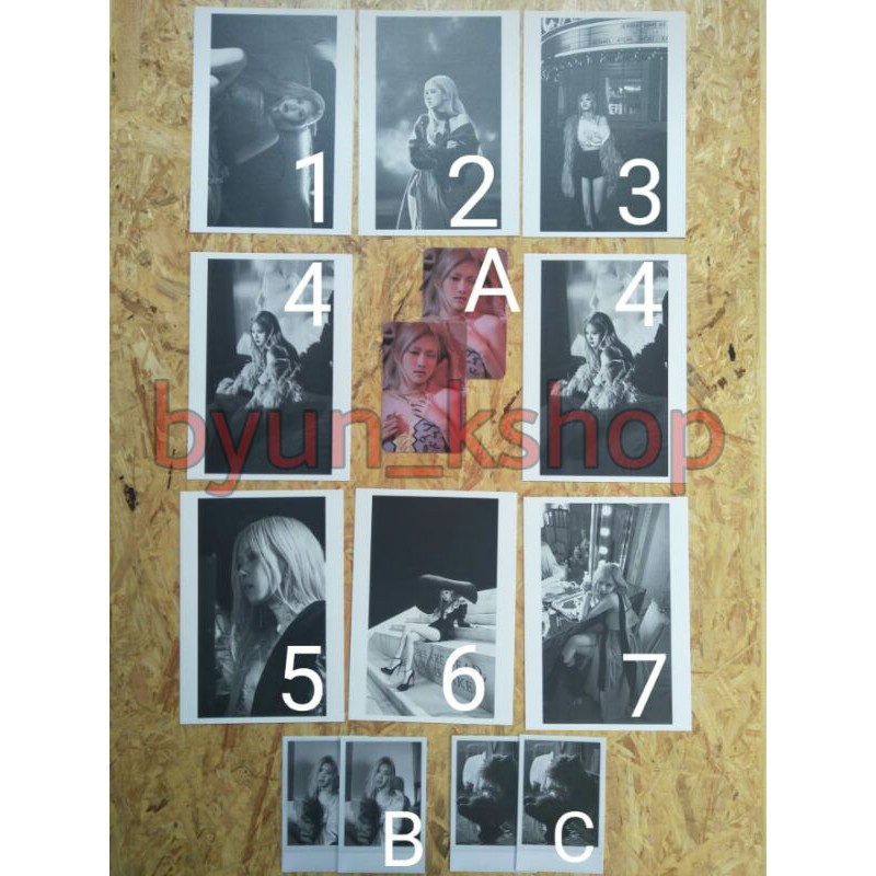 [READY] OFFICIAL PHOTOCARD POLAROID POSTCARD ROSE BLACKPINK - FIRST SINGLE ALBUM