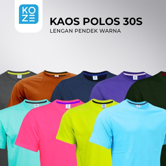 Kaos Polos Koze 30s-Lengan Pendek