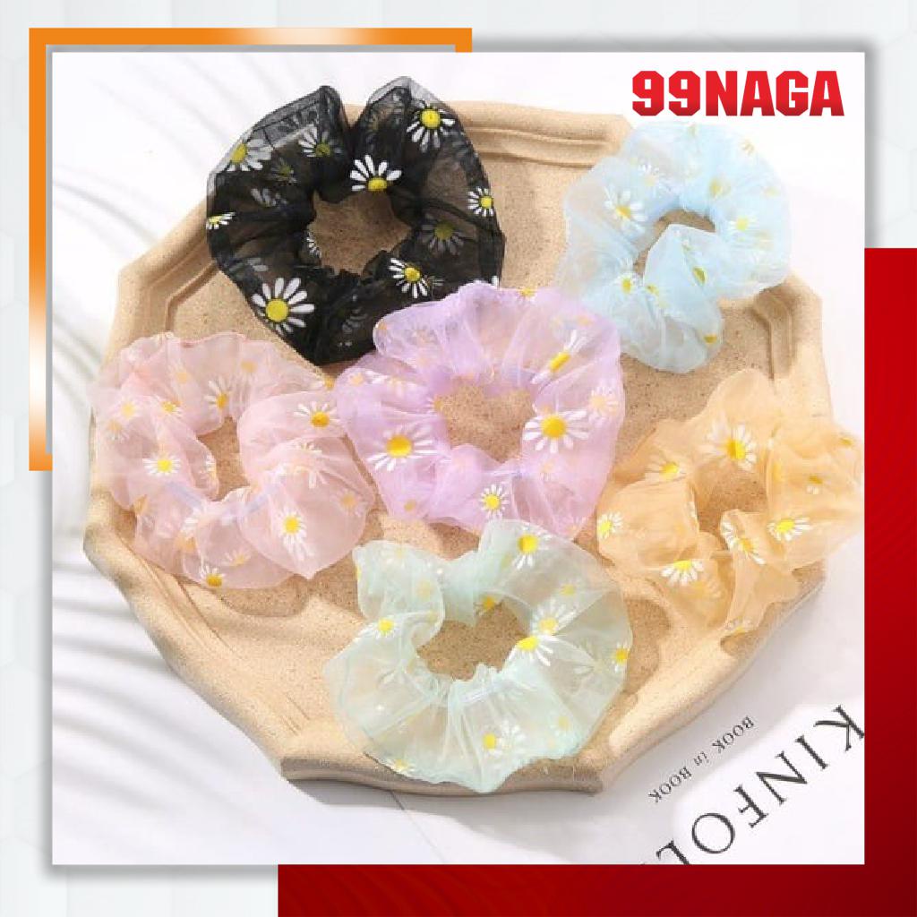 Ikat Rambut Scrunchie Transparan korea Grosir TERMURAH