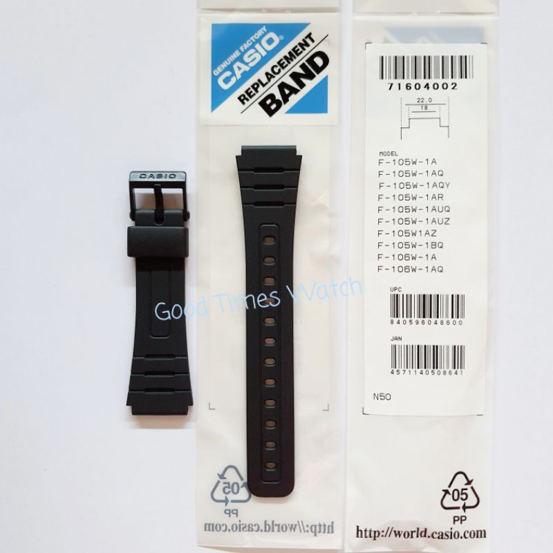 STRAP CASIO F-105W F-106W F 105 F 91W F 91 F 94WA F 94 Casio Original