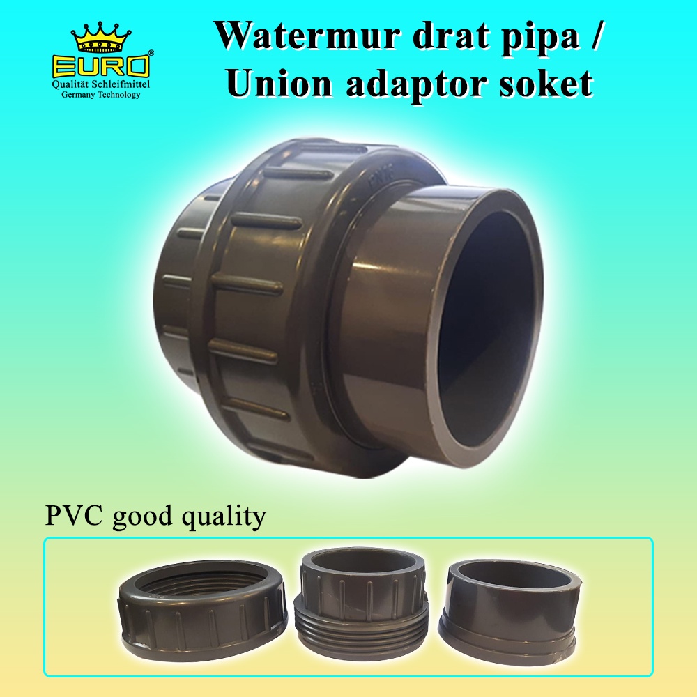 Watermur / Union Socket PVC Tebal Murah 2 - 4inch