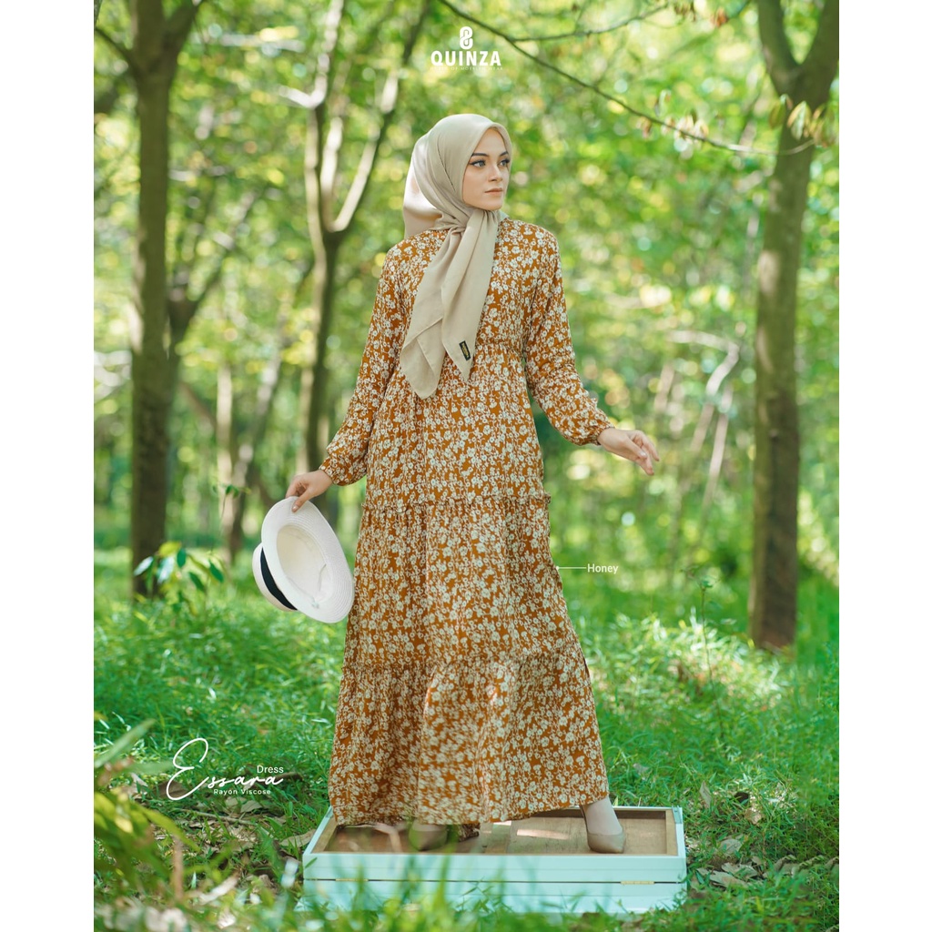 Essara Dress Terbaru | Quinza Moeslem Wear | Gamis Motif by Quinza
