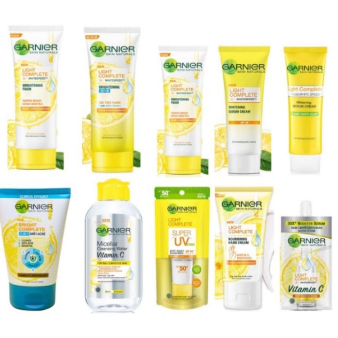 Jual GARNIER kuning Seri Light Bright Complete Whitening Series Serum