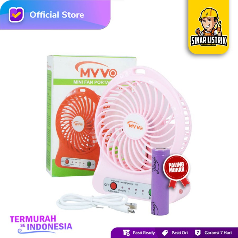 Kipas Angin Desk Fan Mini Portable MYVO 5001 / DeskFan MF-5001-MYVO GB