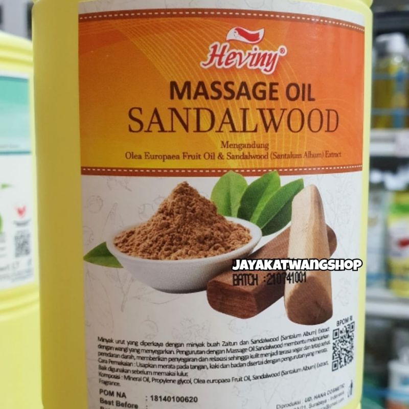 HEVINY Massage Oil Isi 1 Liter (1000 mL) | Minyak Pijat Urut