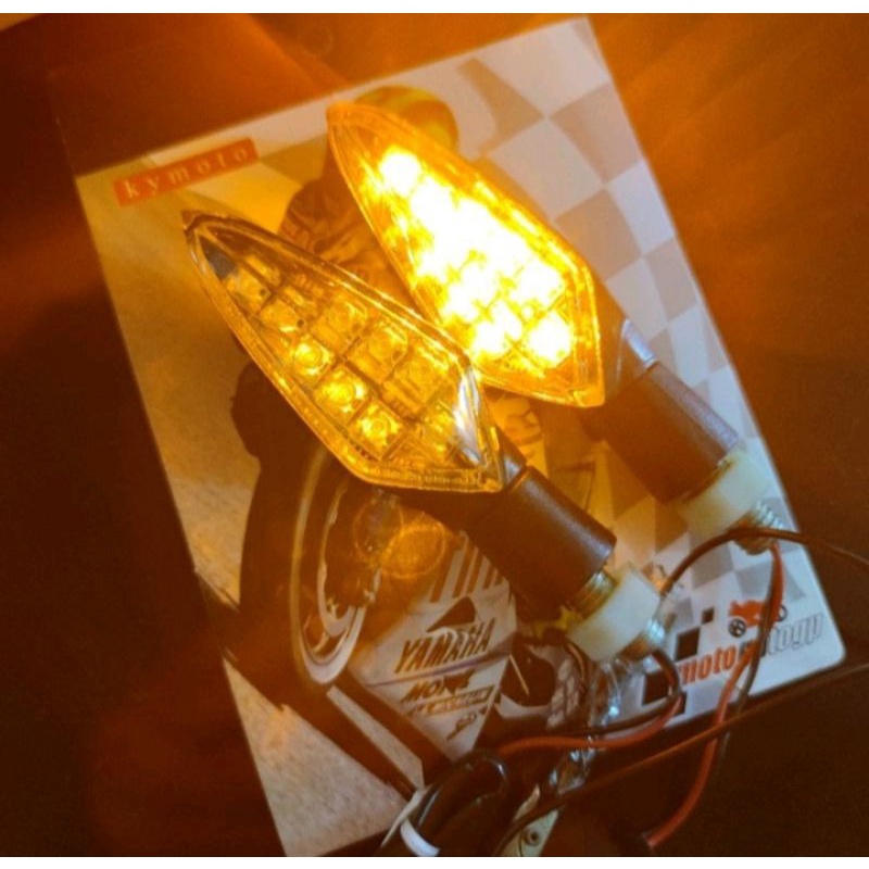 Lampu Sein led kymoto sen reting r15 cb 150 vixion cbr 150 r25 mt25 ninja 250 z250 AEROX ADV DLL