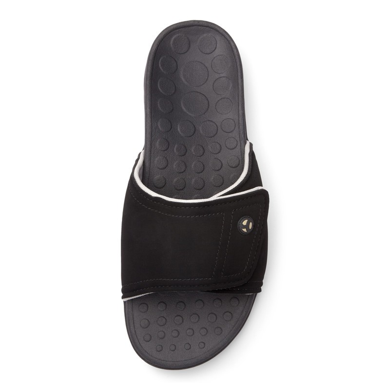 Vionic Kiwi Black Sandal Pria