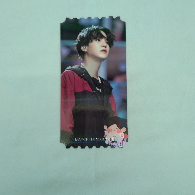 TIHOL SUGA MOTS O:NE tiket hologram Yoongi map of the soul one BTS