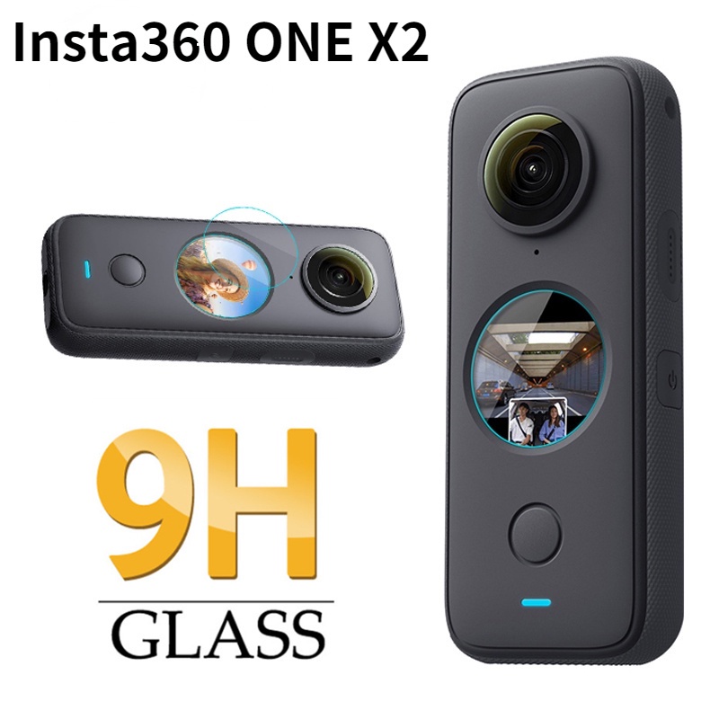 Pelindung Layar Tempered Glass 9H 2.5D Transparan Untuk Insta360 ONE X2