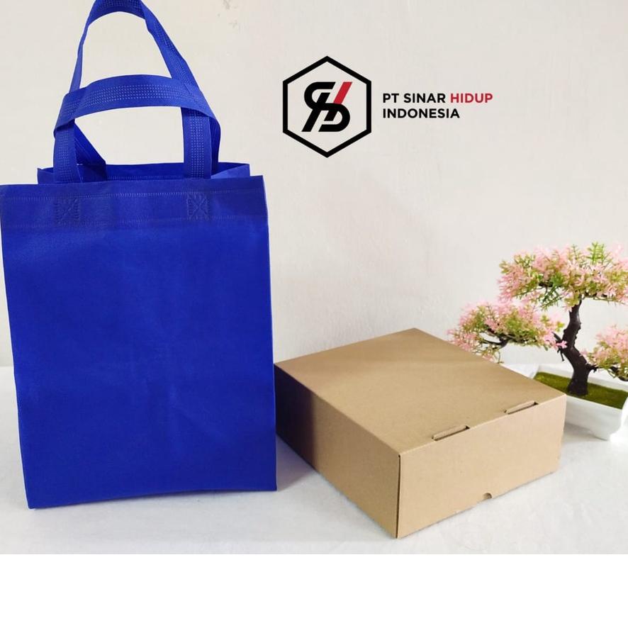 

TAS GODIE BAG / SPUNBOND KOTAK NASI / BOX KUE PRESS UKURAN 20 Perlusin