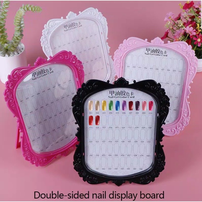 Nail wheel chart / bingkai papan nail display / display kuku kutek