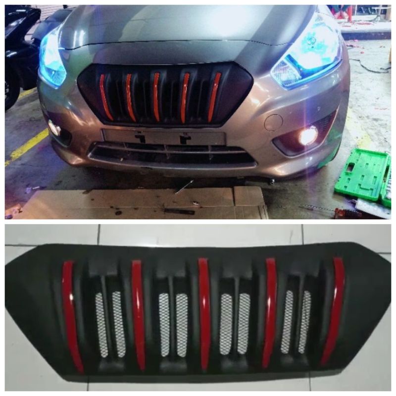 Grill apollo datsun Go Gril datsun Go+ Panca apolo 2015 - 2016 list Merah