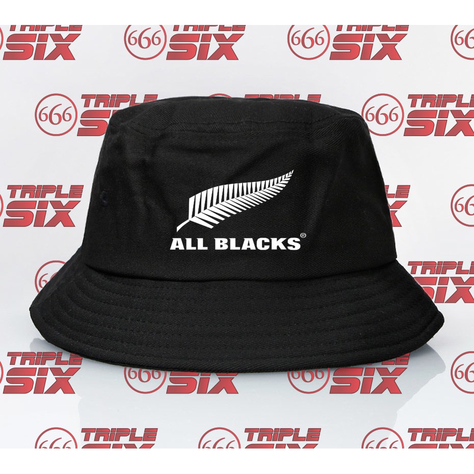 Topi Bucket Premium All Black Rugby
