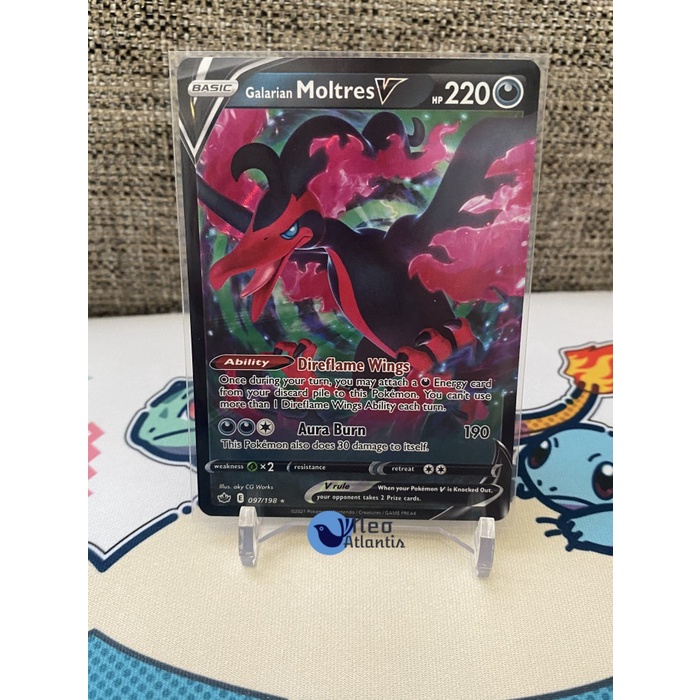 Pokemon TCG English Galarian Moltres V - 97/198 - Chilling Reign