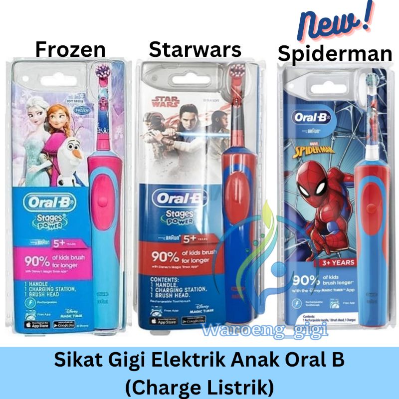 (Bisa Direfill &amp; Charge Listrik) Sikat Gigi Elektrik Oral B Vitality Clean / Electric Toothbrush