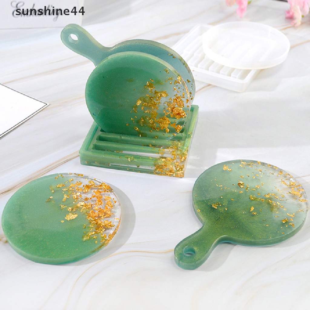 Sunshine Cetakan Epoxy Resin Bentuk Bulat Holder Gelas