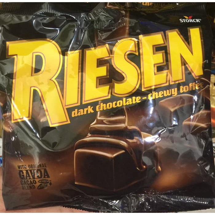 

PROMO!! Riesen Dark Chocolate Chewy Toffee Caramel Candy-Coklat Impor