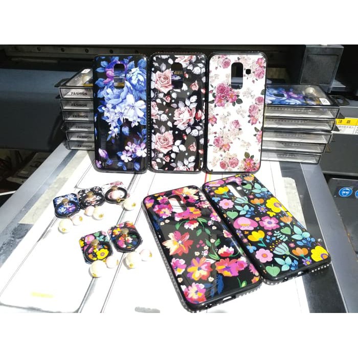 Silicon casing softcase flower ring vivo y83 V9 Y71