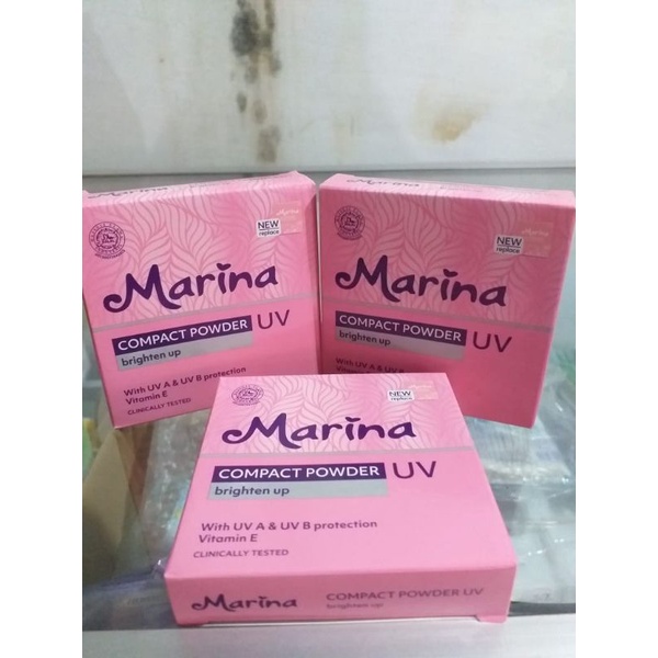bedak marina compact powder natural / bedak padat marina compact