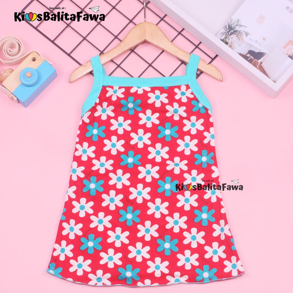 Tanktop Dress Uk 1-2 Tahun / TERMURAH Atasan Harian Adem Anak Perempuan Bahan Kaos Daster Cewek