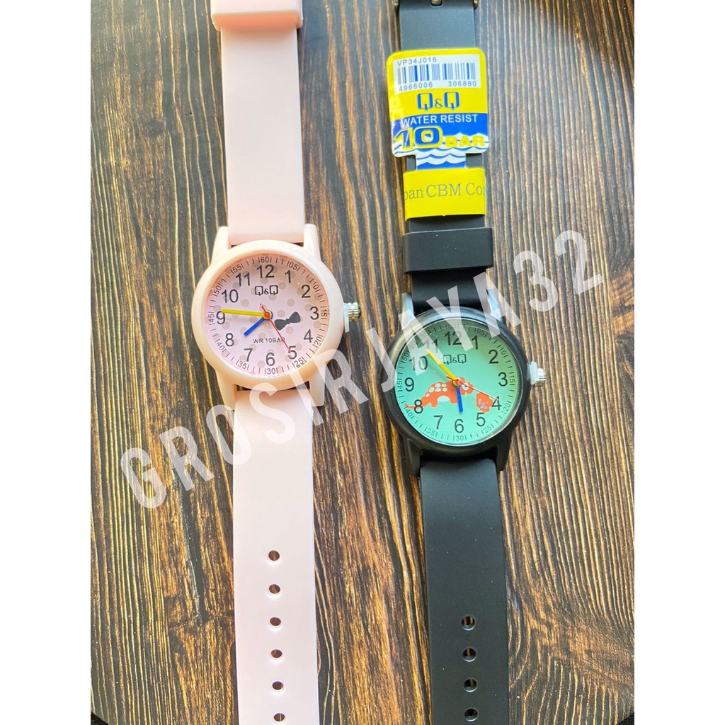 JAM TANGAN QQQ ANAK KARAKTER ANIMAL STRAP RUBBER FULL STYLISH BY GROSIRJAYA32