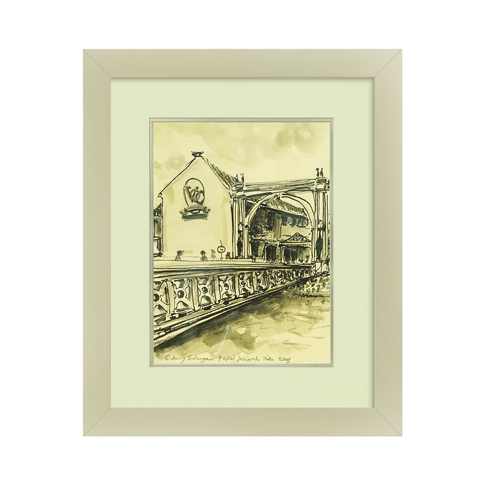 Nestudio Wall Art Painting Gedung Galangan Kapal Jakarta