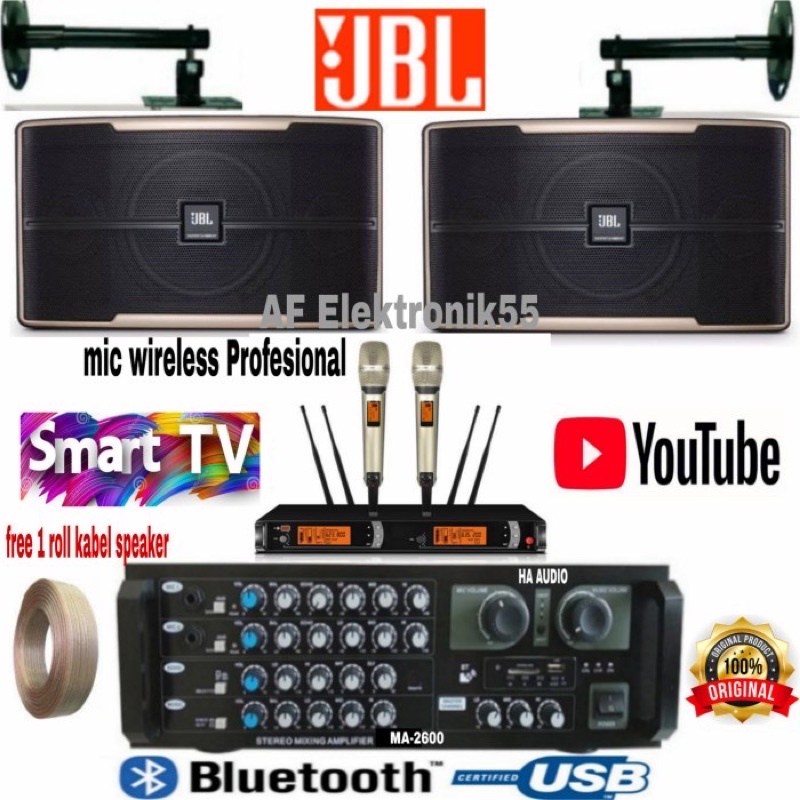 Paket Sound System Karaoke JBL Speaker JBL Pasion 10 Original
