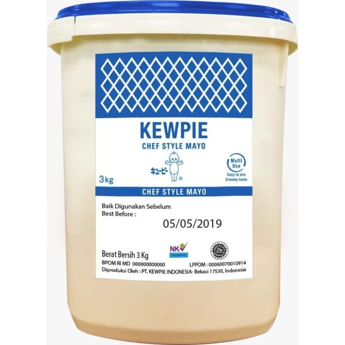 Khas Jaya Kewpie Chef Style Mayo 3Kg - Saus Mayonaise Mayonnaise 3 Kg PROMO