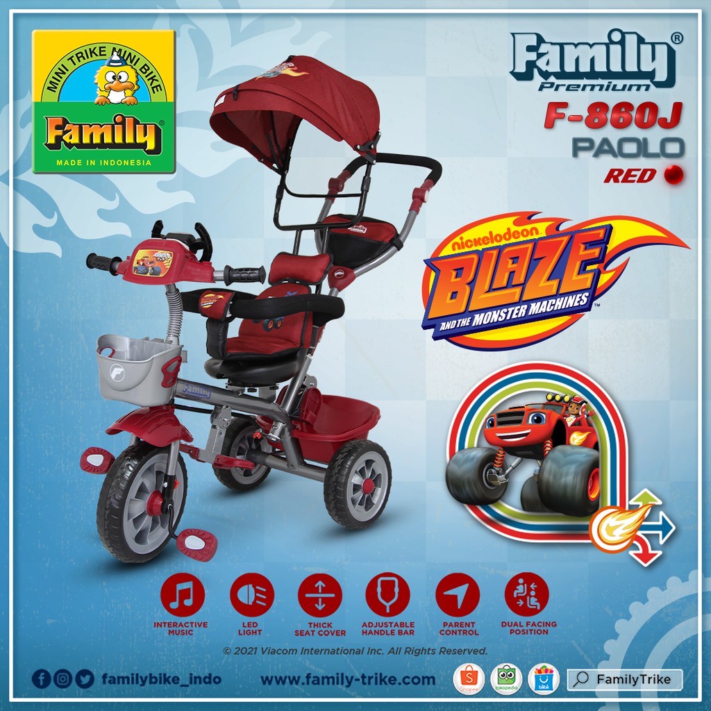 Sepeda Anak Roda 3 Family 860 J