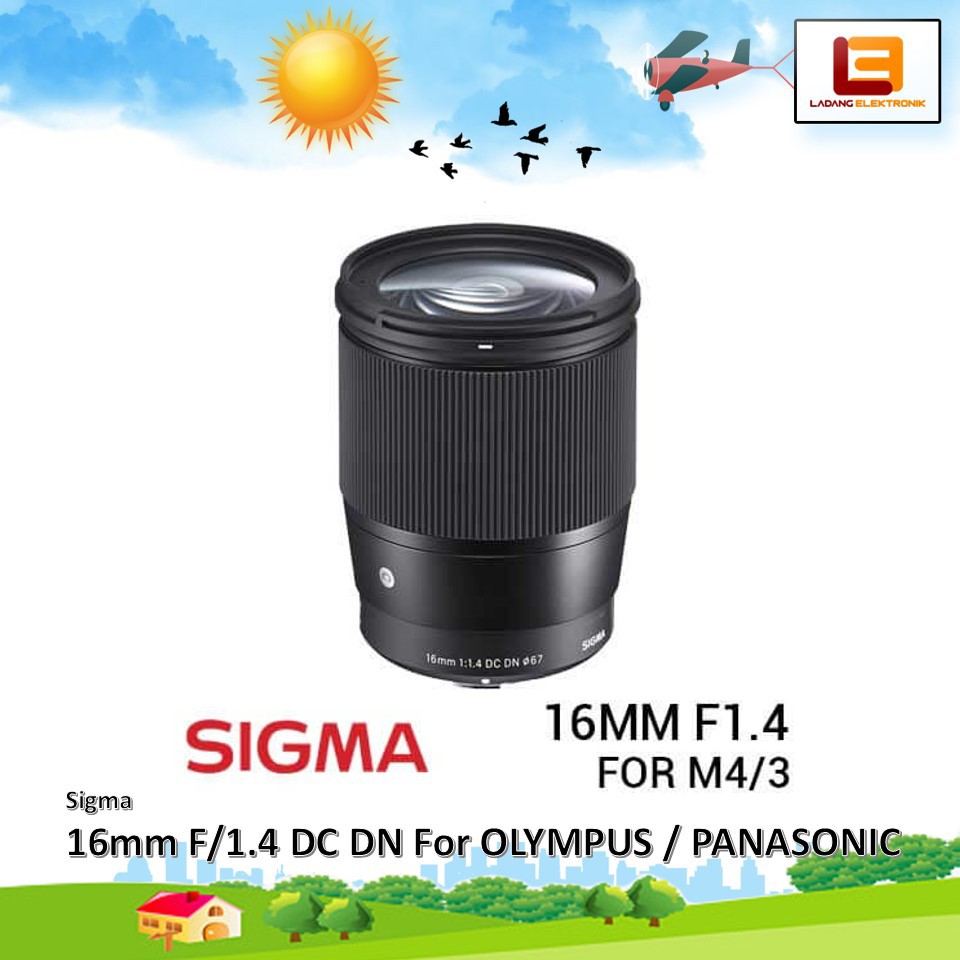 Sigma 16mm For Oympus f/1.4 DC DN Contemporary Lens for MFT